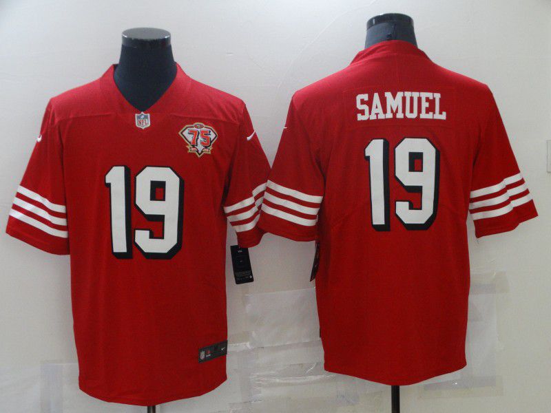 Men San Francisco 49ers #19 Samuel Red New Nike Vapor Untouchable Limited 2021 NFL Jersey->more jerseys->NBA Jersey